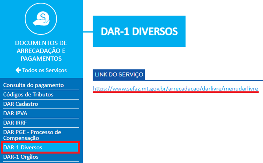 Pagamento TAD MT 3