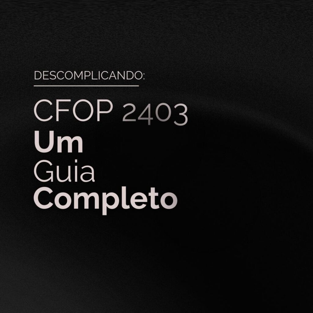 CFOP 2403 a